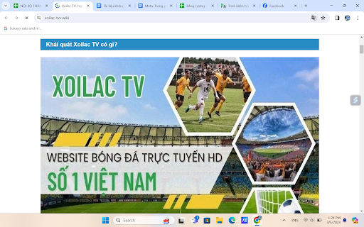 Xoilac TV website bong da hang dau tai Viet Nam