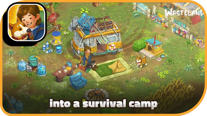 Cuộc hành trình bắt đầu từ một túp lều nhỏ tại Merge Survival: Wasteland